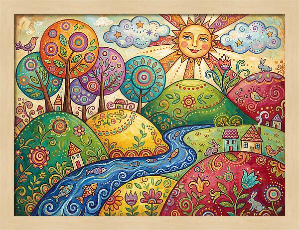 Tranquil Folk Landscape
