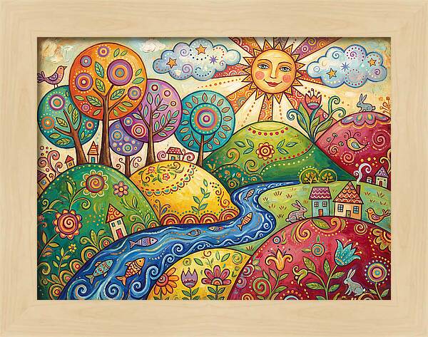 Tranquil Folk Landscape