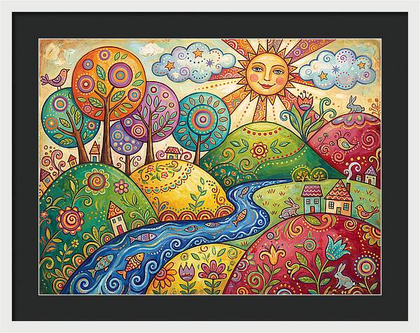 Tranquil Folk Landscape