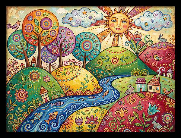 Tranquil Folk Landscape