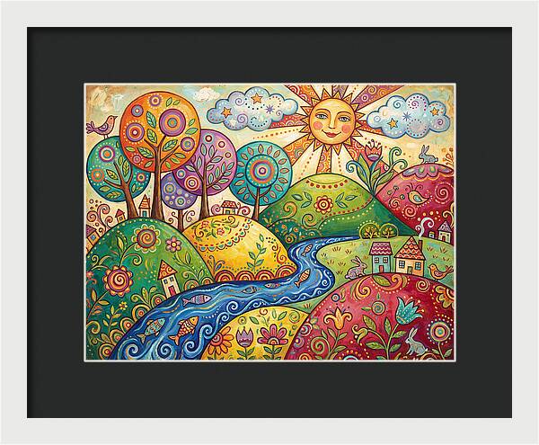 Tranquil Folk Landscape