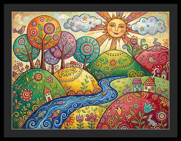 Tranquil Folk Landscape
