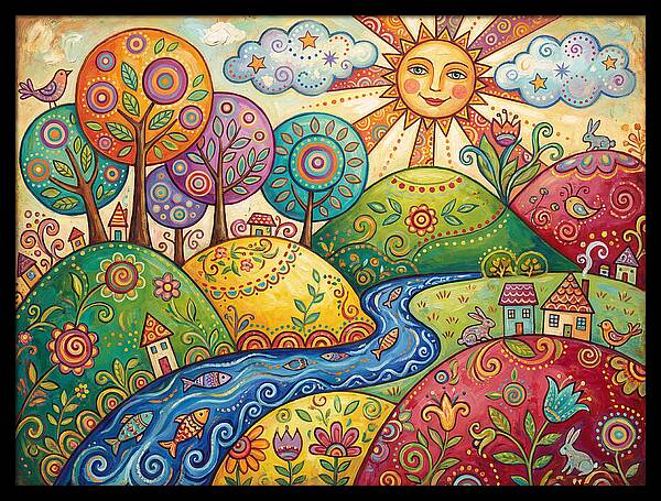 Tranquil Folk Landscape