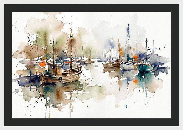 Tranquil Harbor Reflections