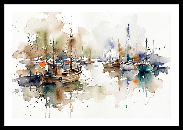 Tranquil Harbor Reflections