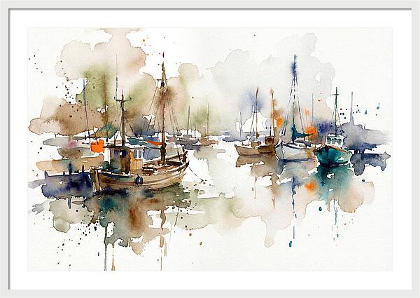 Tranquil Harbor Reflections