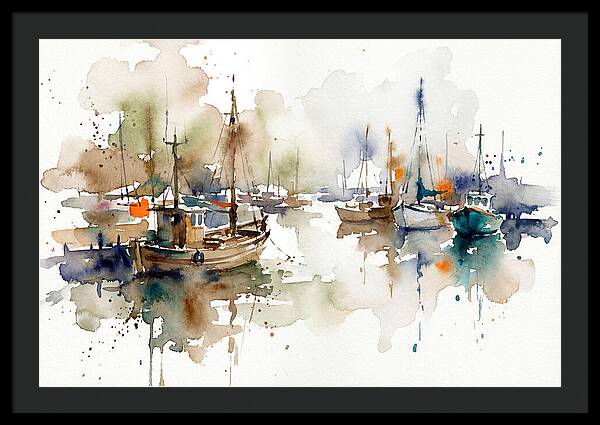 Tranquil Harbor Reflections