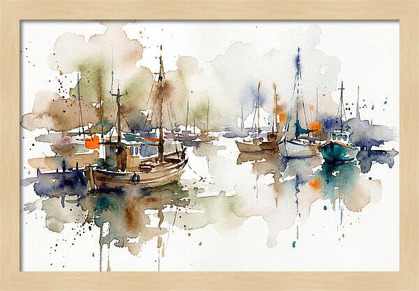 Tranquil Harbor Reflections