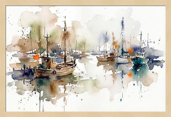 Tranquil Harbor Reflections