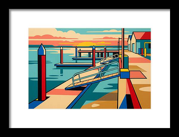 Tranquil Harbor Sunset