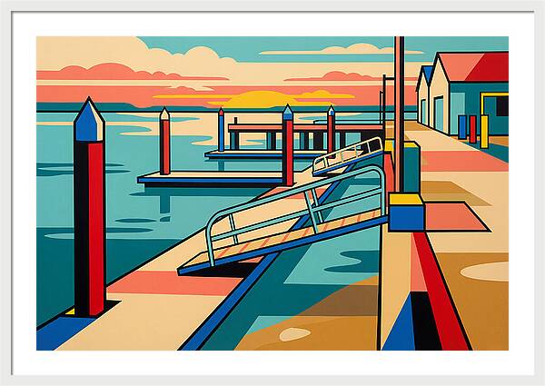 Tranquil Harbor Sunset