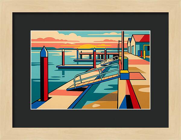Tranquil Harbor Sunset