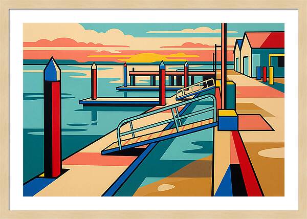 Tranquil Harbor Sunset