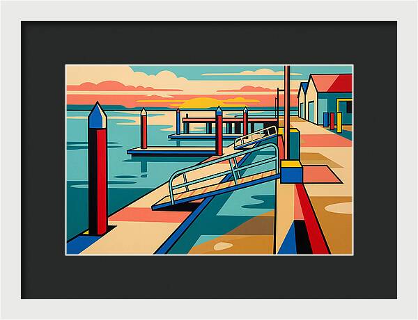 Tranquil Harbor Sunset