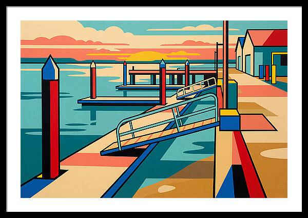 Tranquil Harbor Sunset