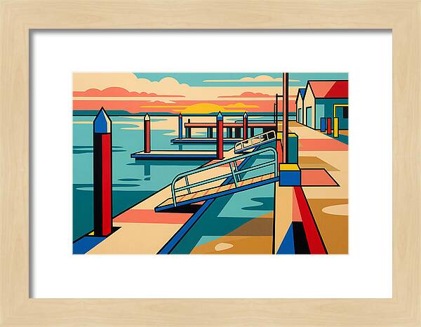 Tranquil Harbor Sunset