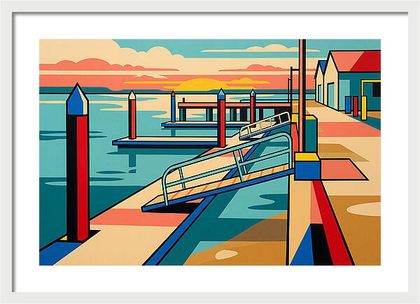 Tranquil Harbor Sunset