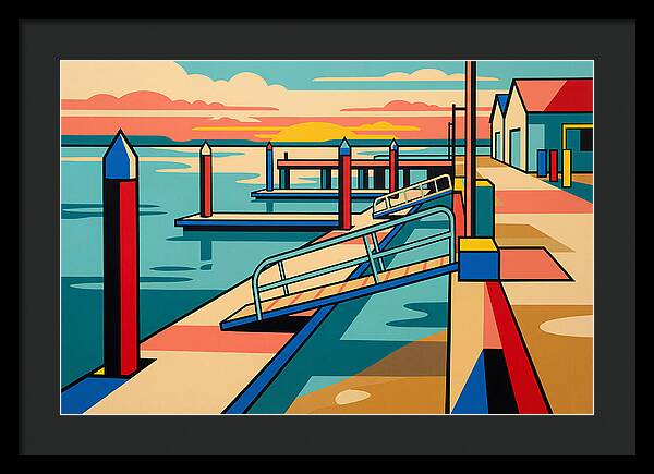 Tranquil Harbor Sunset