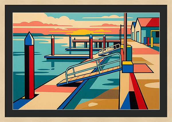 Tranquil Harbor Sunset