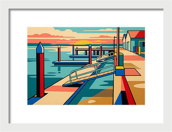 Tranquil Harbor Sunset