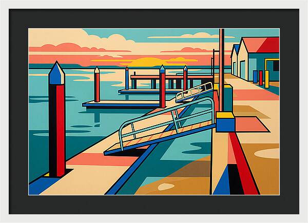 Tranquil Harbor Sunset