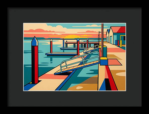 Tranquil Harbor Sunset