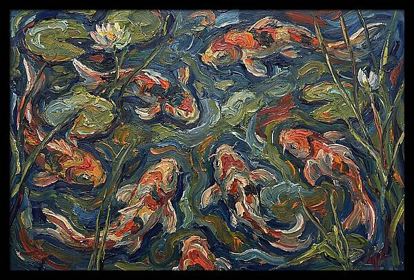 Tranquil Koi Reflections