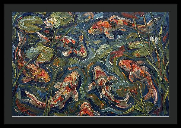 Tranquil Koi Reflections