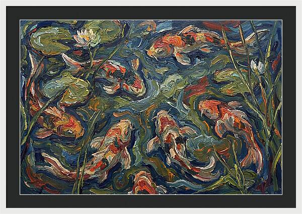 Tranquil Koi Reflections