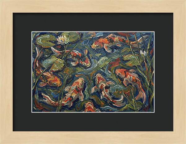 Tranquil Koi Reflections