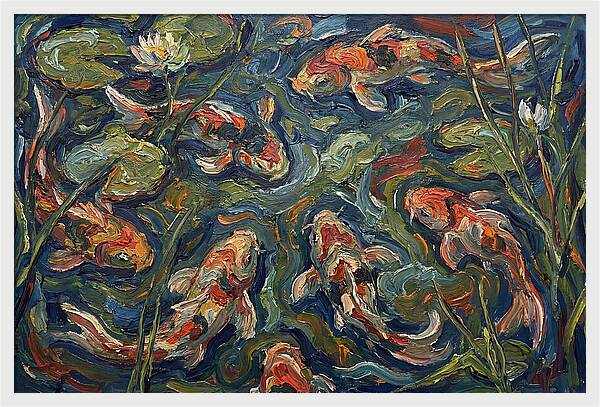 Tranquil Koi Reflections