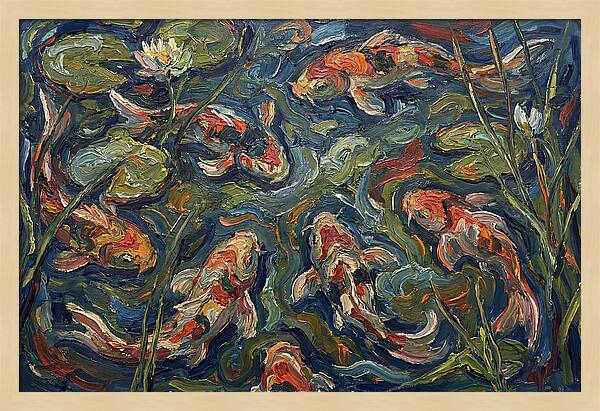 Tranquil Koi Reflections