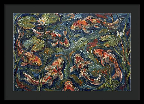 Tranquil Koi Reflections