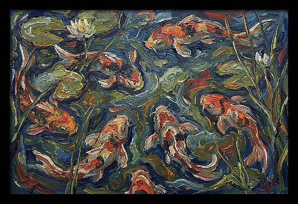 Tranquil Koi Reflections