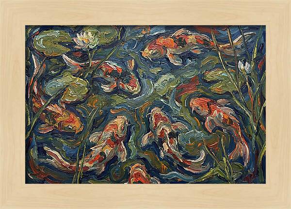 Tranquil Koi Reflections