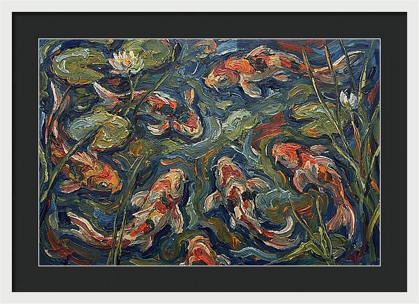 Tranquil Koi Reflections