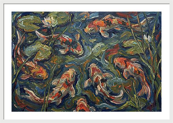 Tranquil Koi Reflections