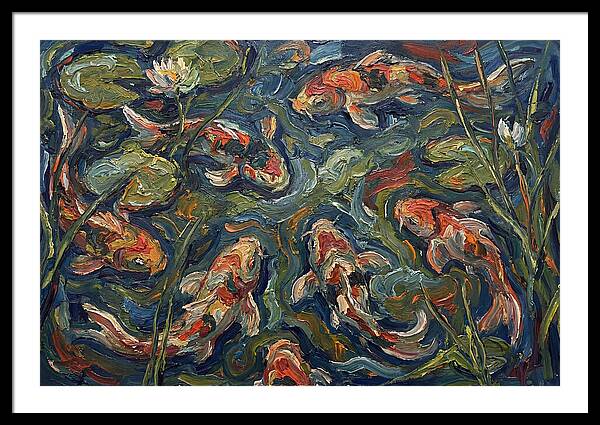 Tranquil Koi Reflections