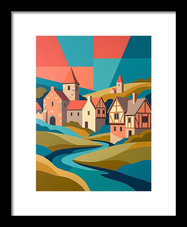 Tranquil Life In A Medieval Village