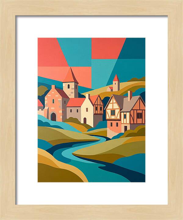 Tranquil Life In A Medieval Village