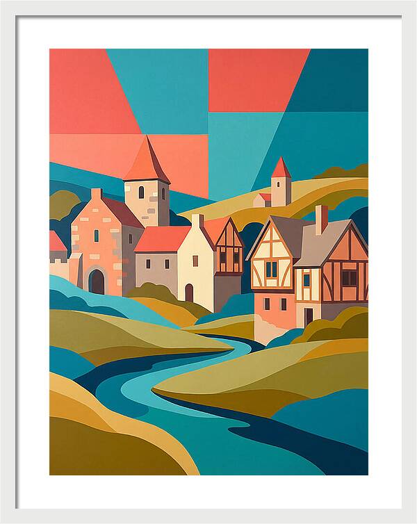 Tranquil Life In A Medieval Village