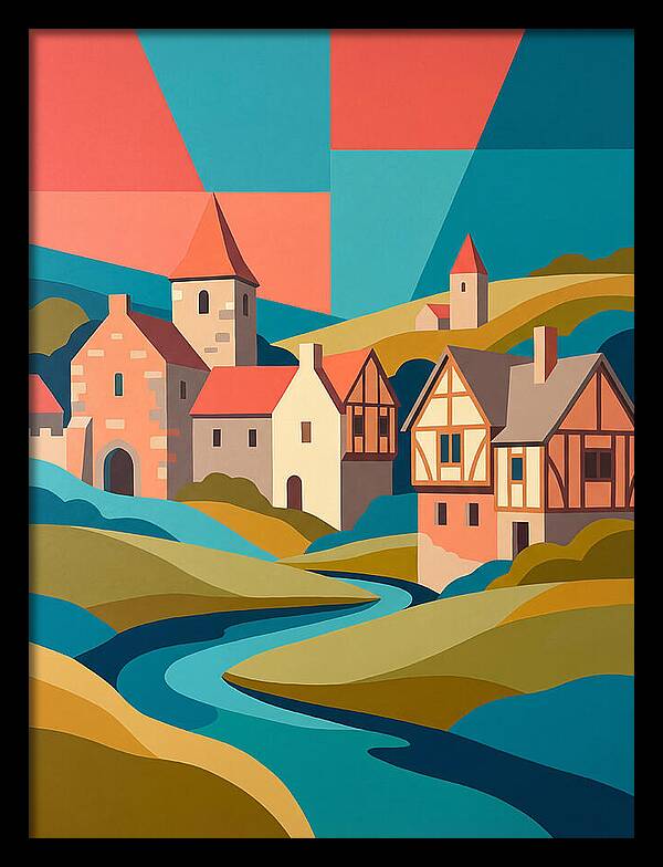 Tranquil Life In A Medieval Village