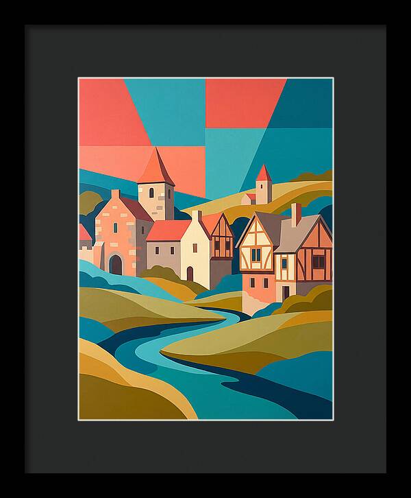 Tranquil Life In A Medieval Village