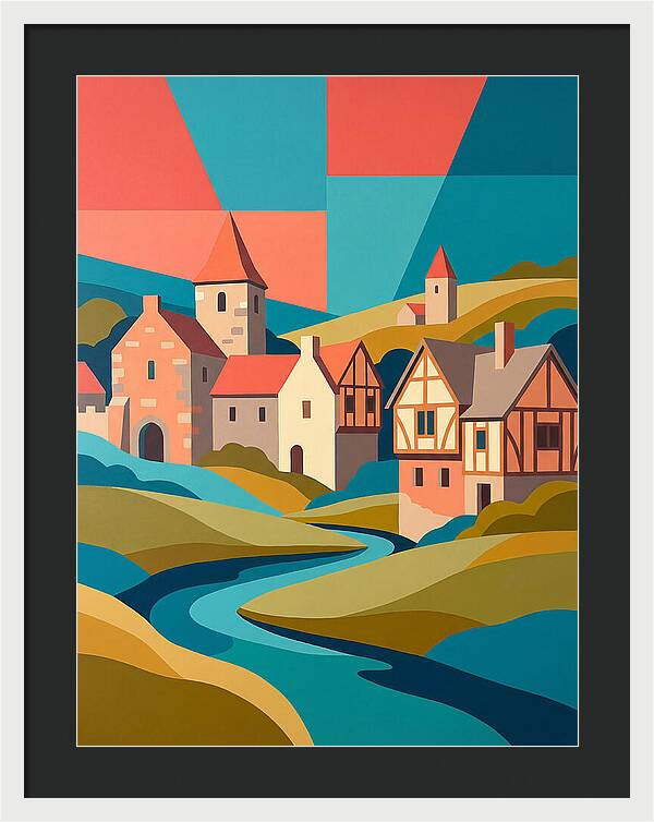 Tranquil Life In A Medieval Village