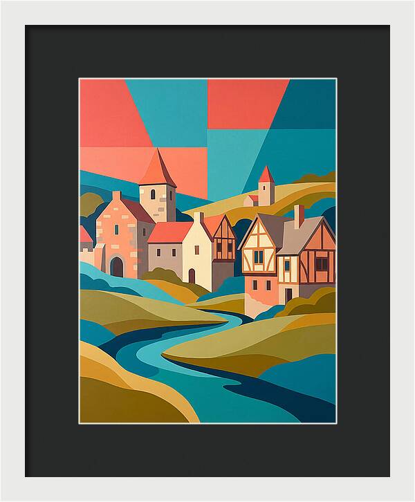 Tranquil Life In A Medieval Village