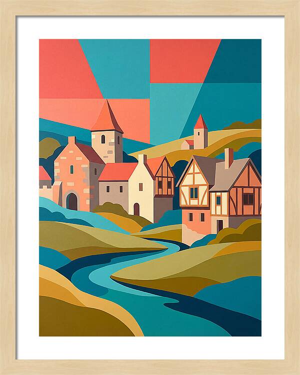 Tranquil Life In A Medieval Village