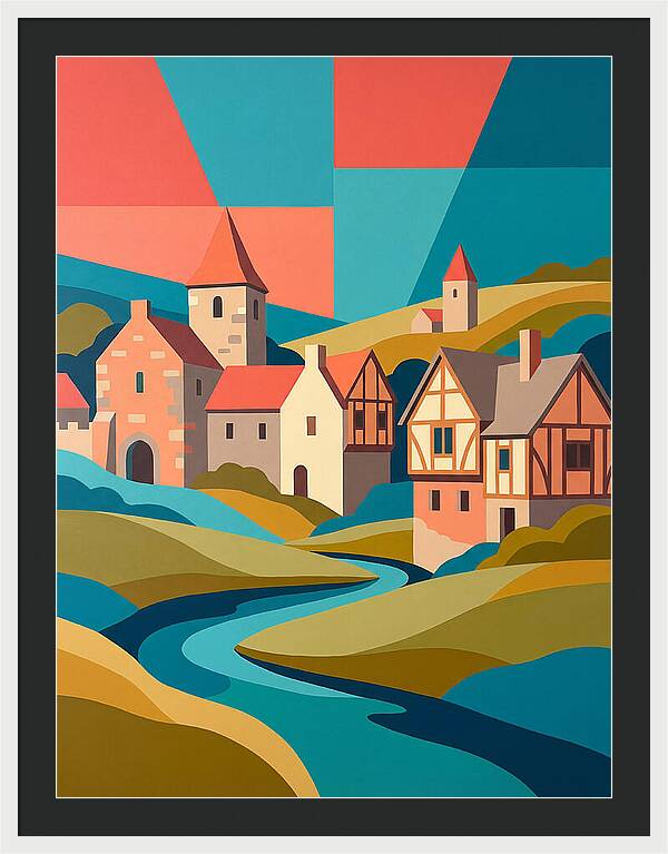 Tranquil Life In A Medieval Village