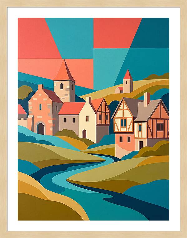 Tranquil Life In A Medieval Village