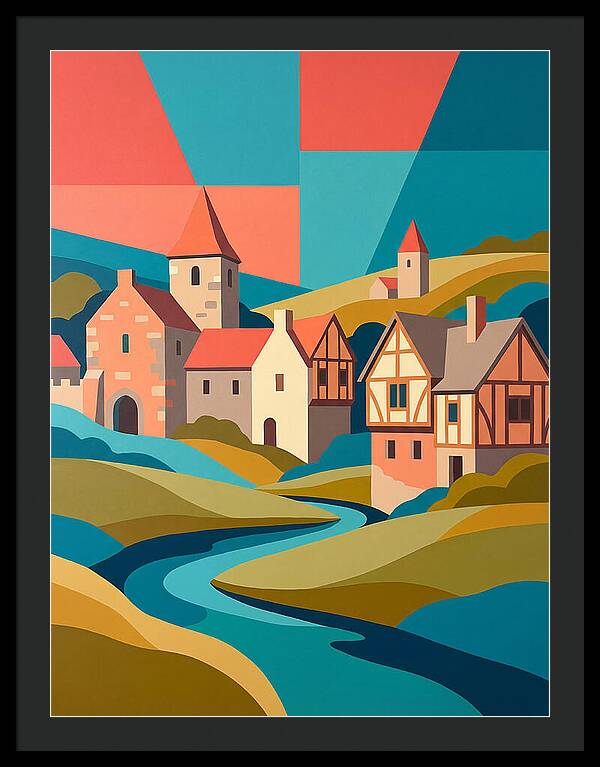 Tranquil Life In A Medieval Village