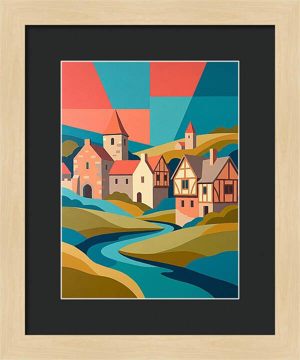 Tranquil Life In A Medieval Village